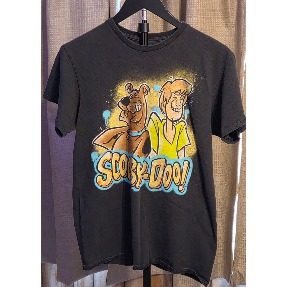Scooby-Doo‎ Shaggy Laughing Graphic T-Shirt Men's Size Medium Black